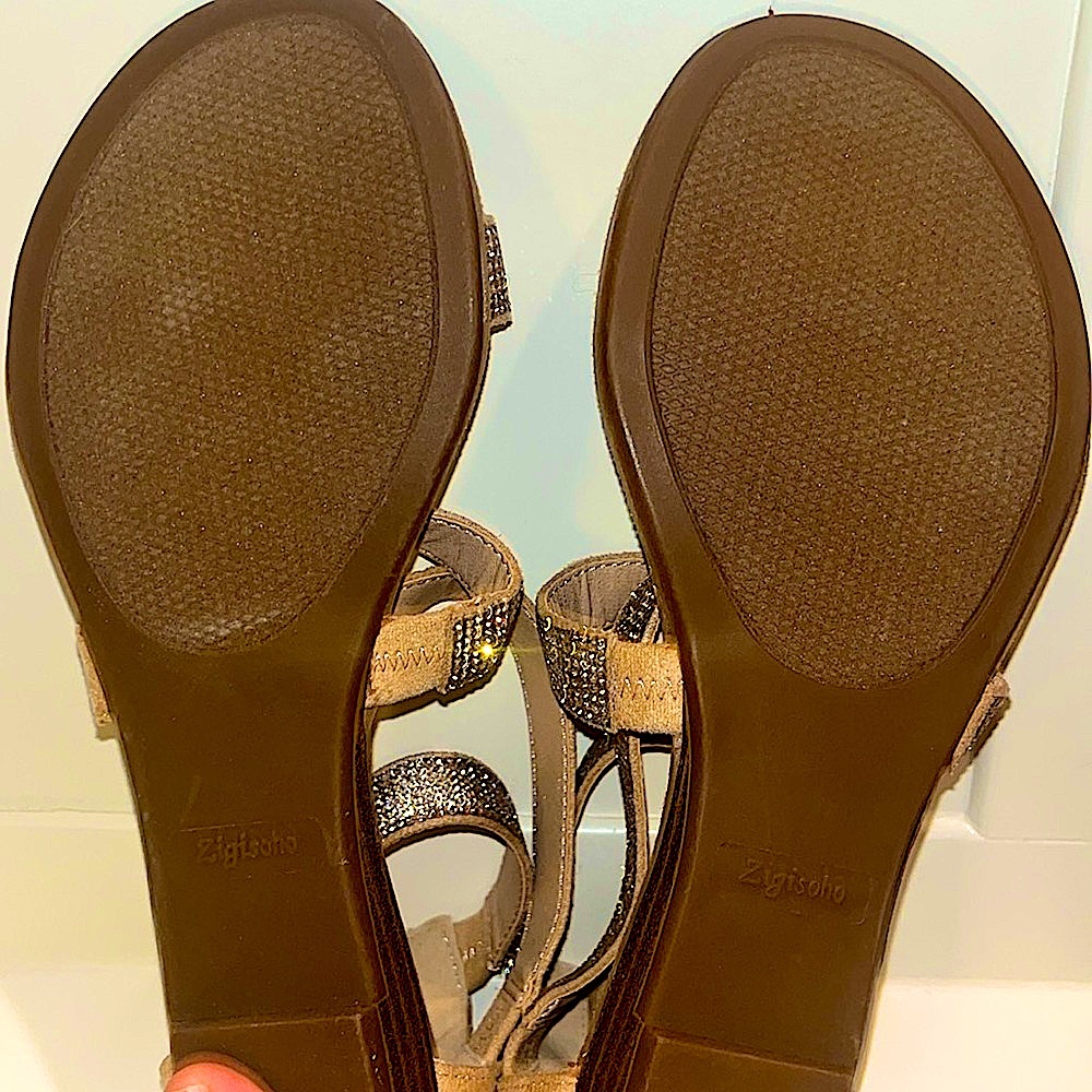 Amazing Condition/ Gladiator Rhinestone Strappy Sandles, Zigisoho size8.5 - Picture 6 of 10